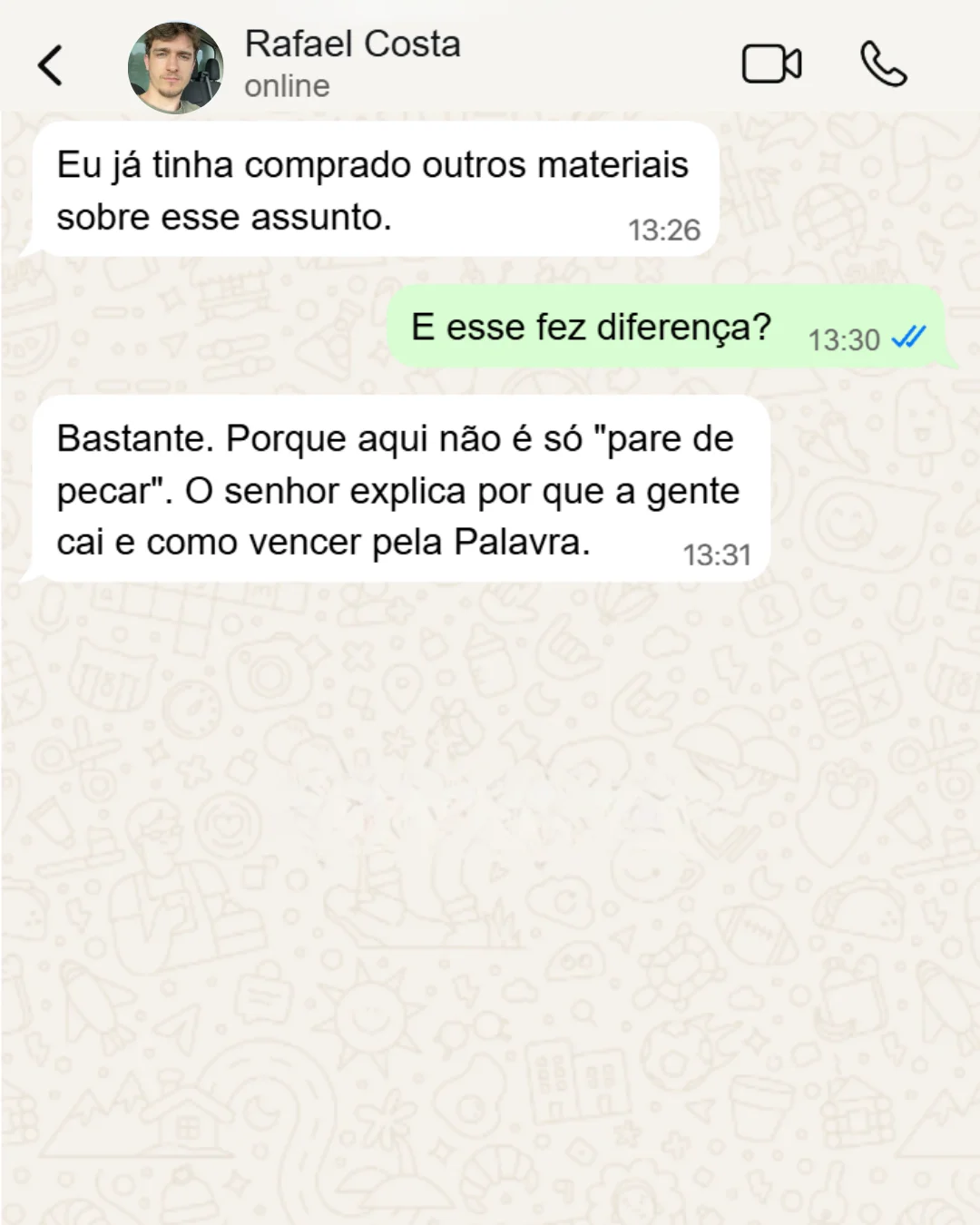 Simulação: comparação com outros materiais sobre o tema