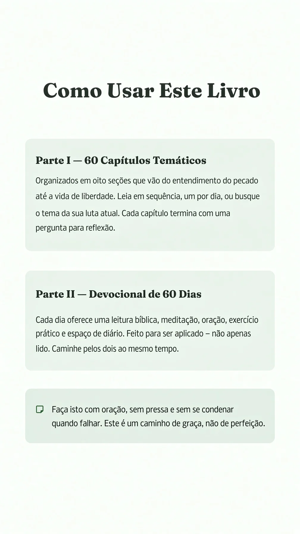 Página do guia — Como Usar Este Livro