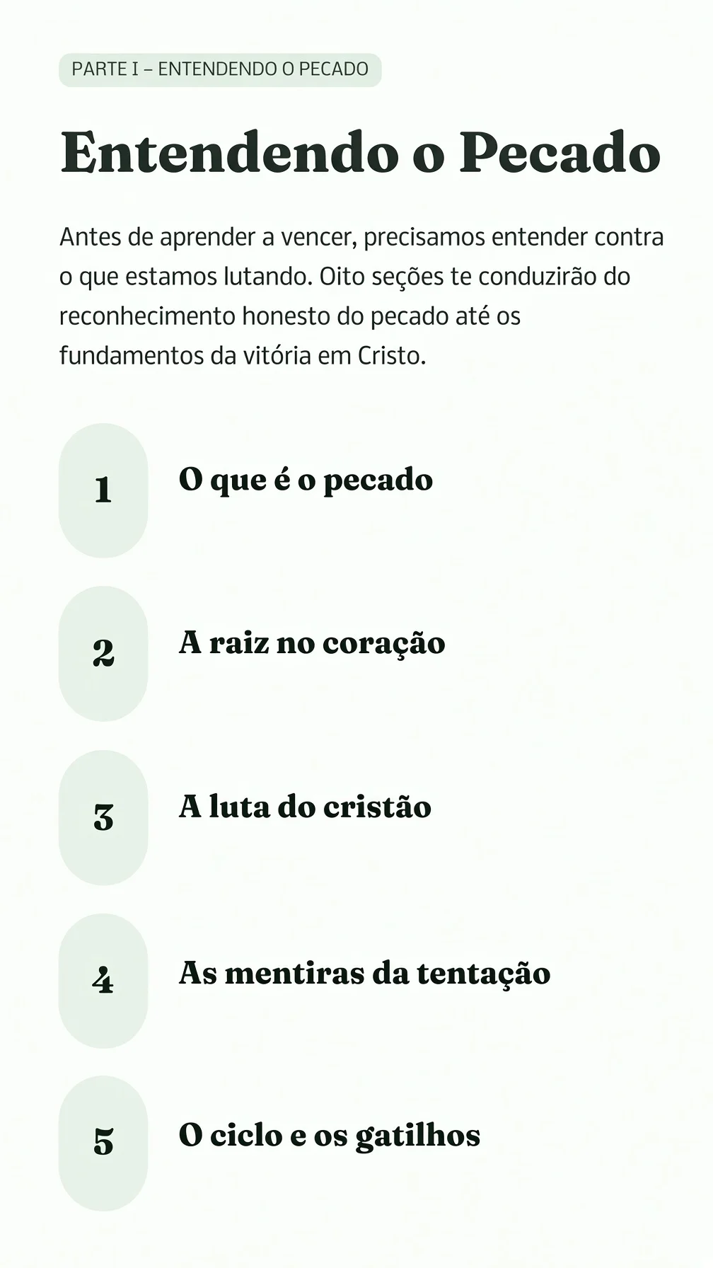 Página do guia — Capítulo 1: O que é o Pecado, Afinal?
